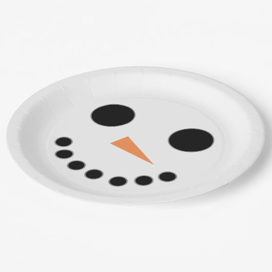 Snowman Papieren Bordje (Gekanteld)