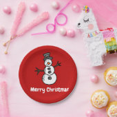 Snowman Papieren Bordje (Feest)