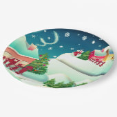 Snowman Papieren Bordje (Gekanteld)