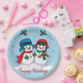 Snowman Papieren Bordje (Feest)