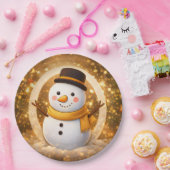 Snowman Papieren Bordje (Feest)