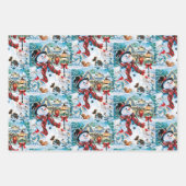 Snowman-papierpakbladen Inpakpapier Vel (Voorkant 3)