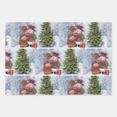 Snowman-papierpakbladen Inpakpapier Vel (Voorkant 2)