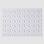 Snowman parade toile - blauw tissuepapier (Voorkant)