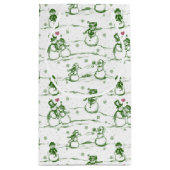 Snowman parade toilet - groen klein cadeauzakje (Achterkant)