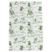 Snowman parade toilet - groen medium cadeauzakje (Achterkant)