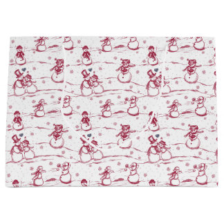 Snowman parade toilet - rood groot cadeauzakje