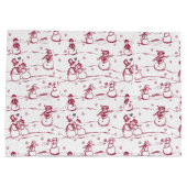 Snowman parade toilet - rood groot cadeauzakje (Achterkant)