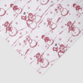 Snowman parade toilet - rood tissuepapier (Detail)