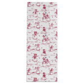 Snowman parade toilet - rood wijn cadeautas (Voorkant)