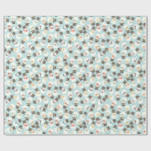 Snowman Party Holiday Gift Wrap Cadeaupapier (Vlak)