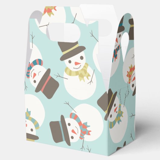 Snowman Party Mini Gift Box Bedankdoosjes (Geopend)