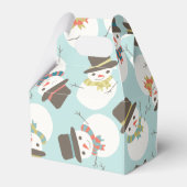 Snowman Party Mini Gift Box Bedankdoosjes (Voorkant Zijde)