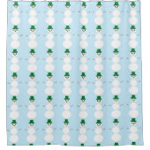 Snowman Pattern Douchegordijn (Voorkant)