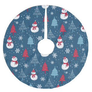 Snowman Pattern Kerstboom Rok