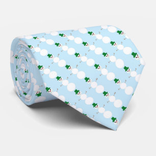 Snowman Pattern Stropdas