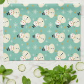 Snowman Pattern Theedoek (Gevouwen)