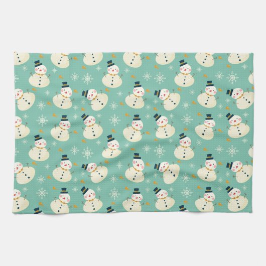 Snowman Pattern Theedoek (Horizontaal)