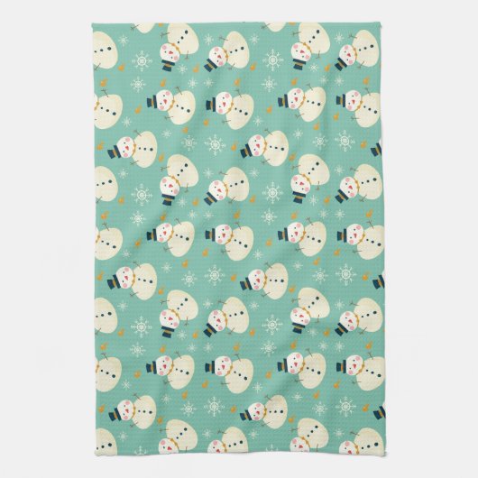 Snowman Pattern Theedoek (Verticaal)