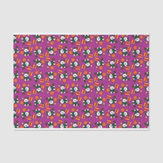 Snowman Pattern Tissuepapier (Voorkant)