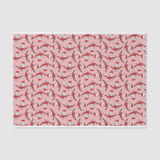 Snowman Pattern Tissuepapier (Voorkant)