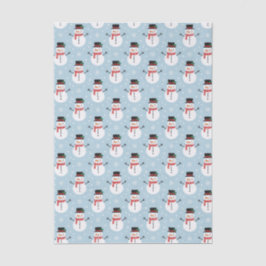Snowman pattern tissuepapier