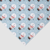Snowman pattern tissuepapier (Detail)