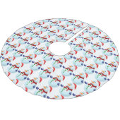 Snowman Pattern Tree Skirt Kerstboom Rok (Gekanteld)