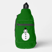 Snowman Patterned glimlachen Sling Bag (Voorkant)