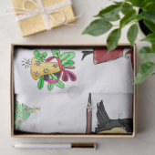 Snowman Penguin, tijdrovend kerstcadeaupapier Tissuepapier (Geschenk)