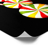 Snowman Peppermint Candies Merry Christmas Pajamas Poster (Hoek)