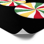 Snowman Peppermint Candies Merry Christmas Pajamas Poster (Hoek)