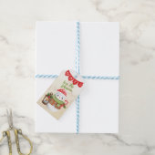Snowman Personaliseren Cadeaulabel (Met Touw)