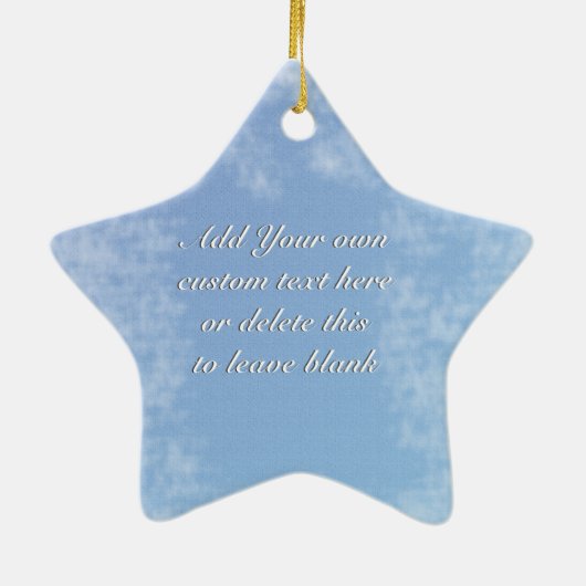 Snowman Personalized Star Ornament (Achterkant)