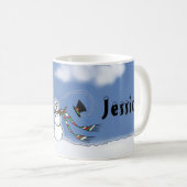 Snowman Persoonlijke kerstMok Koffiemok (Voorkant rechts)