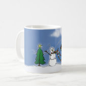 Snowman Persoonlijke kerstMok Koffiemok (Voorkant links)