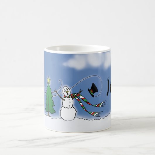 Snowman Persoonlijke kerstMok Koffiemok (Center)