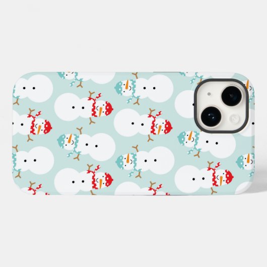 Snowman Phone Case (Achterkant (horizontaal))