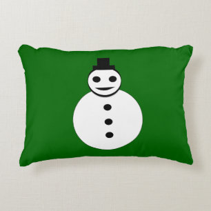Snowman Pillow glimlachen Accent Kussen