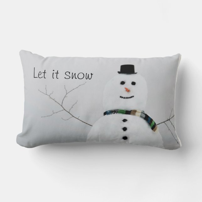 Snowman Pillow Kussen (Voorkant)