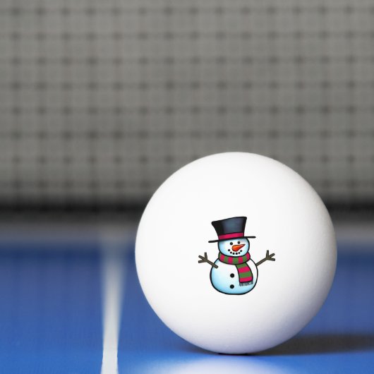 Snowman Pingpongbal (Net)