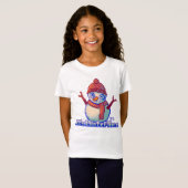Snowman Pixel Art T-shirt (Voorkant volledig)