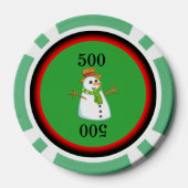 Snowman Poker Chips (Achterkant)