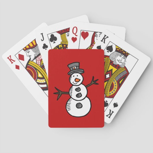 Snowman Pokerkaarten (Achterkant)