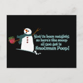 Snowman Poop Briefkaart (Voorkant)
