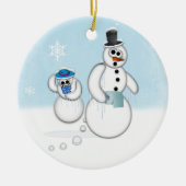 Snowman Poop Keramisch Ornament (Voorkant)