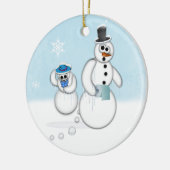Snowman Poop Keramisch Ornament (Links)