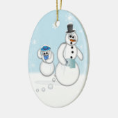 Snowman Poop Keramisch Ornament (Links)