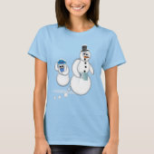 Snowman Poop T-shirt (Voorkant)