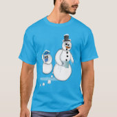 Snowman Poop T-shirt (Voorkant)